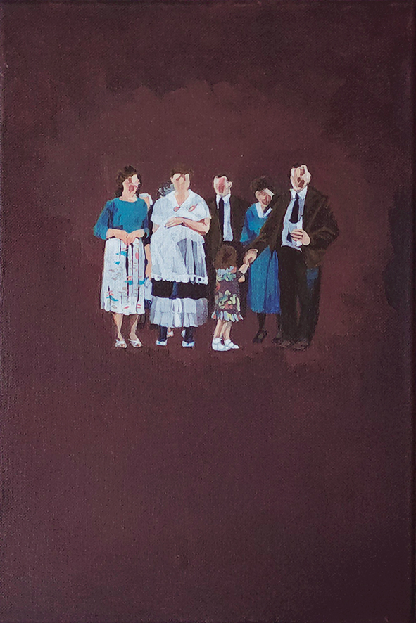 contemporary painting Stephanie Heike family-foto baptism